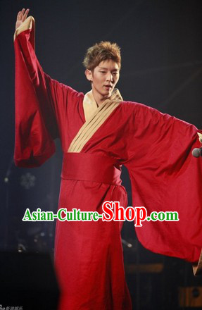 Lee Jun Ki Ancient Hanfu Clothing Complete Set for Men