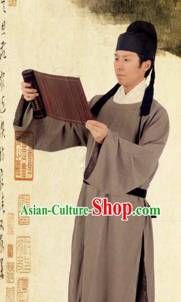 Li Bai The Chinese Tang Dynasty Poet Man Clothing and Hat Complete Set