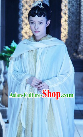 Mural Film Princess Cape Clothes and Wig Complete Set
