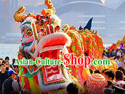 Supreme Big Festival Celebration Dragon Head and Costumes Complete Set