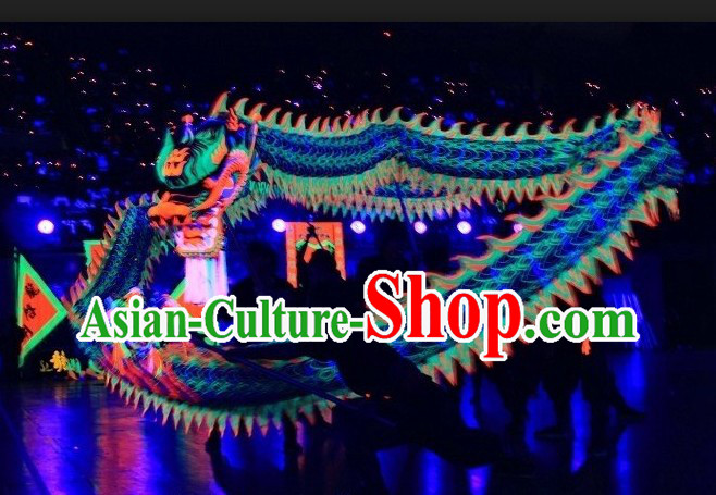 Supreme Happy Festival Celebration Fluorescent Dragon Dance Outfit Complete Set