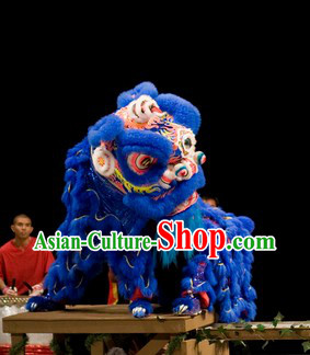 Blue Hoksan Lion Dance Costume for Rental