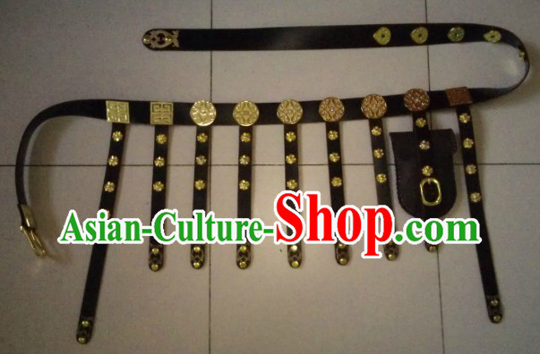 Chinese Tang Dynasty Handmade Hanfu Clothing Belt for Men