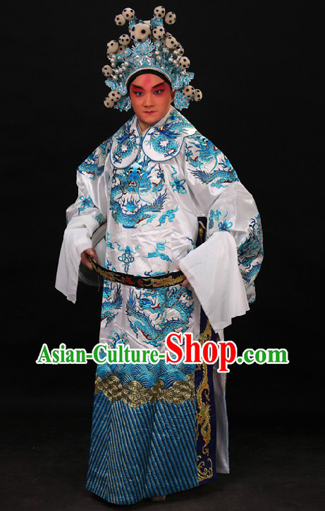 Traditional China Beijing Opera Lao Sheng Dragon Robe for Men