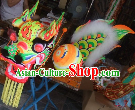 Chinese Grand Opening Fluorescent Dragon Dance Costume for Adults