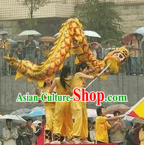 Traditional Chinese New Year Dragon Dancing Costume for Three or Four People