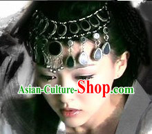 Ancient China Empress Black Female Forehead Hair Accessories