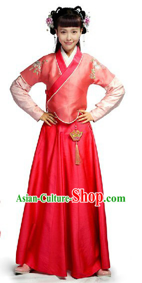 Ancient China Ming Dynasty Yu Qilin Perfect Couple Red Clothing for Women