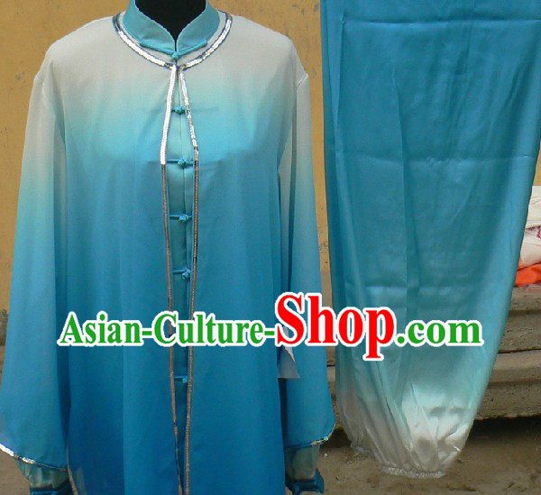 Colour Changes Chinese Silk Long Fist and Southern Fist Kung Fu Suit for Women