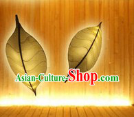 Unique Handmade Chinese Green or Yellow Leaf Lantern