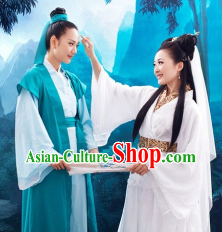 Xu Xian and Bai Suzhen Hangzhou Love Story Costumes Two Complete Sets