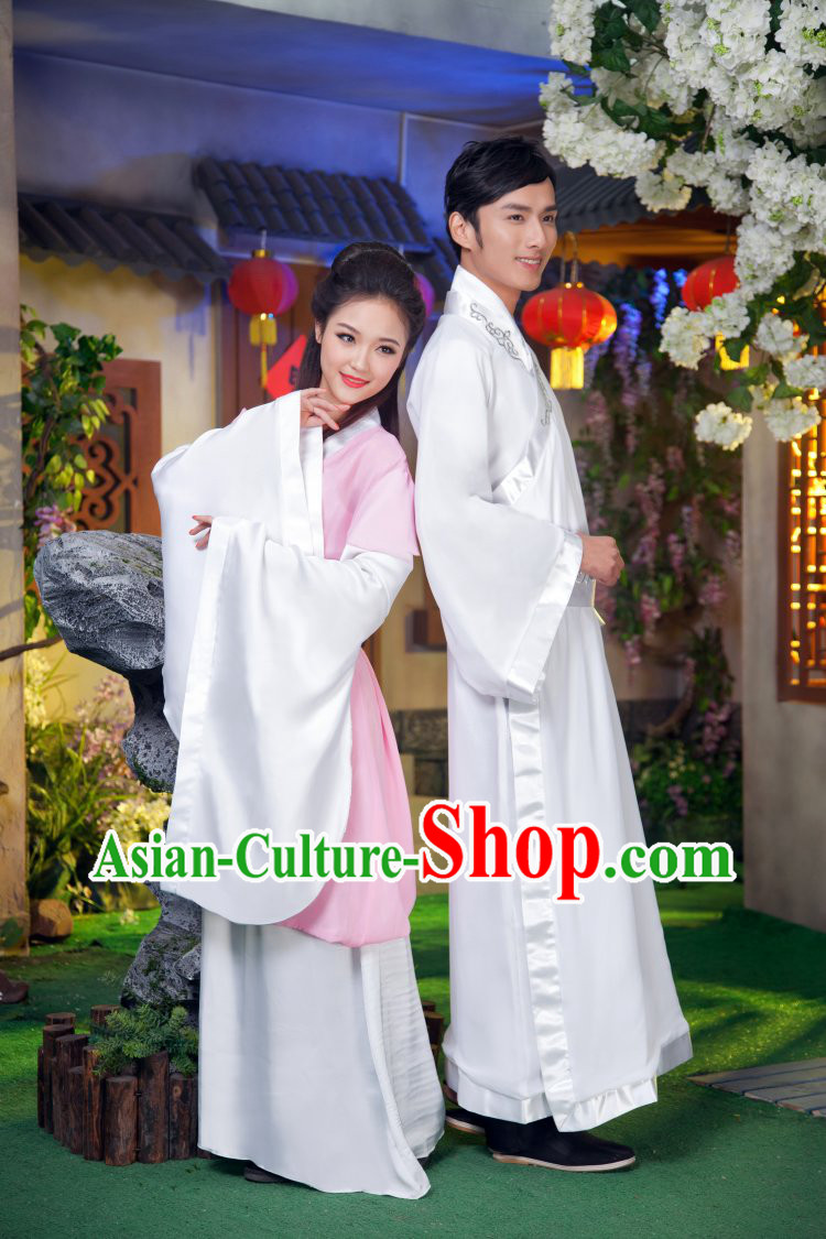 Traditional Ancient Chinese Couple Outfits for Husband and Wife