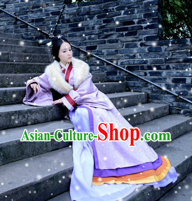 Ancient Chinese Mongolian Tribe Princess Clothes Complete Set
