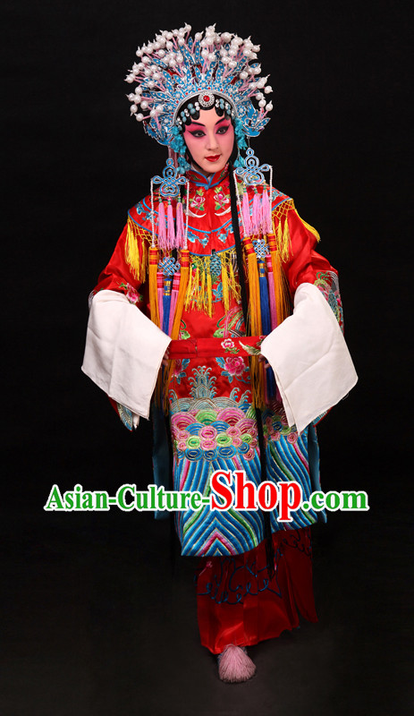 Gui Fei Zui Jiu Style Phoenix Embroidery Wedding Dress and Phoenix Coronet Complete Set