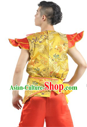 Dragon Dancer and Drum Player Stage Performance Outfit for Men