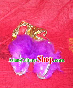 Chinese Festival Celebration One Pair of Lion Dance Claws Shoes Covers