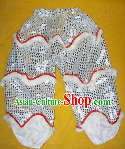 Imitation Wool One Pair of Lion Dance Pants and Claws for Kids