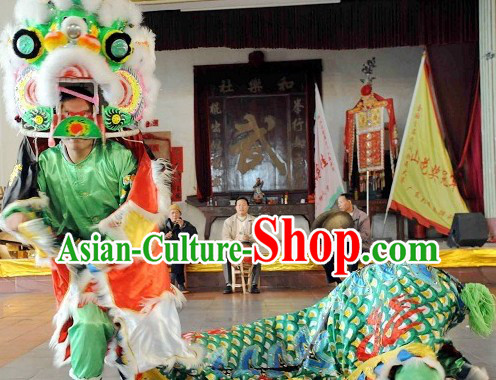 Classic Chinese Handmade Kylin Dance Costume Complete Set