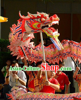 Children Size Supreme Luminous Dragon Dance Costumes Complete Set