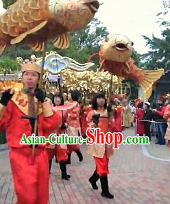 One Person Holding Fish Dance Costume Set