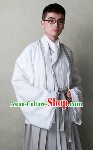 Traditional Chinese Han Fu Clothes Complete Set for Men