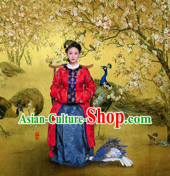 Chinese Classical Female Clothing and Hair Accessories Complete Set