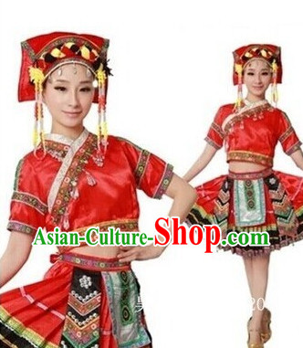 Miao Ethnic Dance Recital and Competition Costumes
