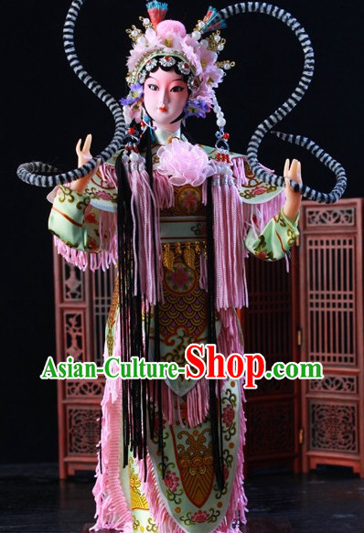 Handmade Beijing Silk Figurine Doll - Hu Sanniang
