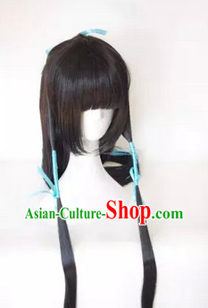Chinese Classic Black Hanfu Wig for Men