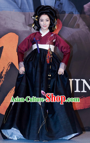 Ancient Korean Palace Imperial Lady Costumes Complete Set