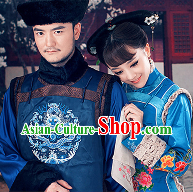 Qing Dynasty Royal Family Son Costumes and Hat