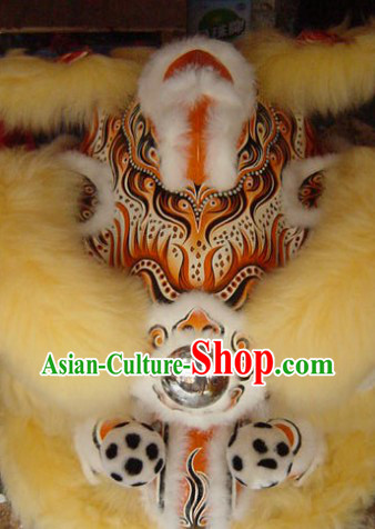 Supreme Long Wool Lion Dance Costumes Complete Set