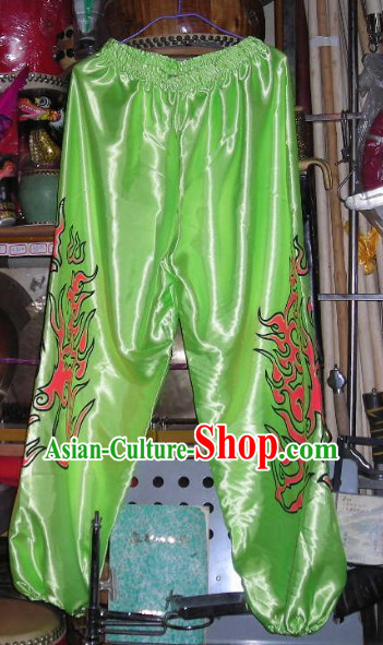 Light Green Professional Competiton and Performance Dragon Dancer and Lion Dance Pants