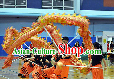 Middle School Teenagers Students Illuminated Dragon Dance Equipment Complete Set
