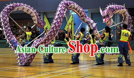 College Students Luminous Dragon Dance Costumes Complete Set