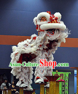 Professional Competition Lion Dance Head and Costume Complete Set