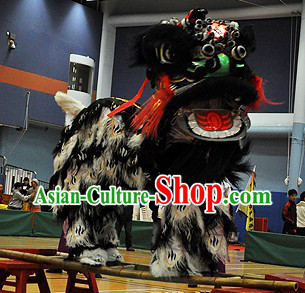 Powerful Old Style Fut San Zhang Fei Lion Dance Costume Complete Set