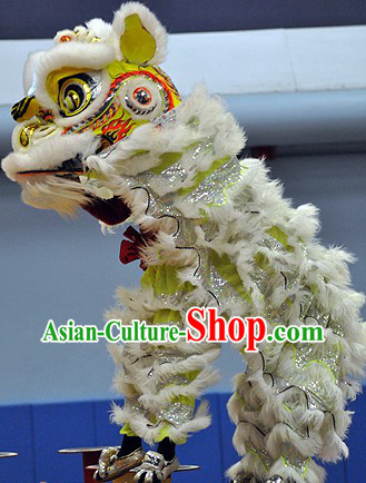 Hand Made and Painted Young Lion Dance Head and Costume Complete Set