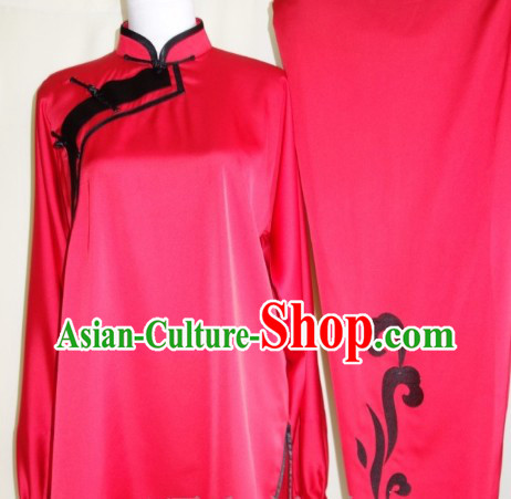 Silk Mandarin Collar Blouse Pants and Belt Kung Fu Clothing Complete Set