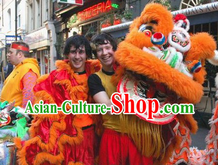Supreme Asian Chinese Lion Dance Costumes Complete Set