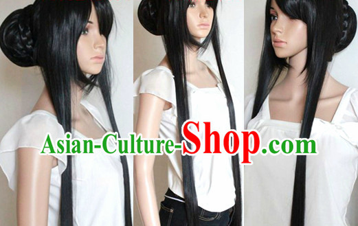 Chinese Cosplay Black Long Sexy Wig for Women