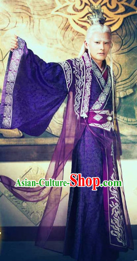 Legend of Ancient Sword Purple Kung Fu Master Suit Complete Set
