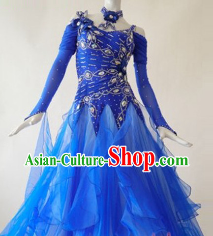 Special Custom Tailored Made Ballroom Competition Dancing Costumes