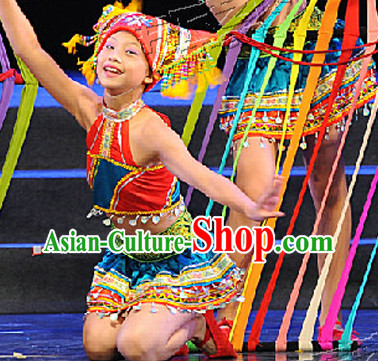Yi Ethnic Minority Dance Costumes Complete Set