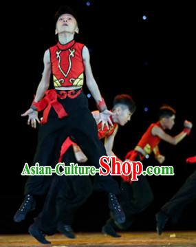Traditional Chinese Mandarin Stage Performance Dresses for Men