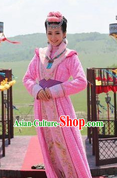 Hua Mulan Legend Mongolian Tribe Princess Clothes Complete Set for Women