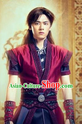 Gu Jian Qi Tan Lengend of the Ancient Sword TV Drama Leading Man Costumes Complete Set