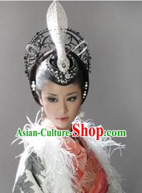 Traditional Chinese Empress Hair Ornaments and Wig