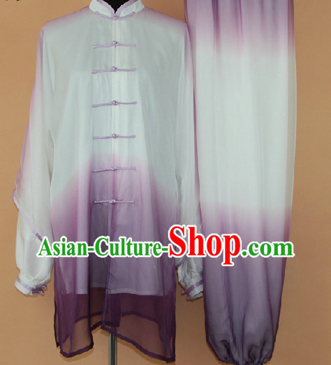 Traditional Mandarin Silk Martial Arts Competition Suit for Men or Women