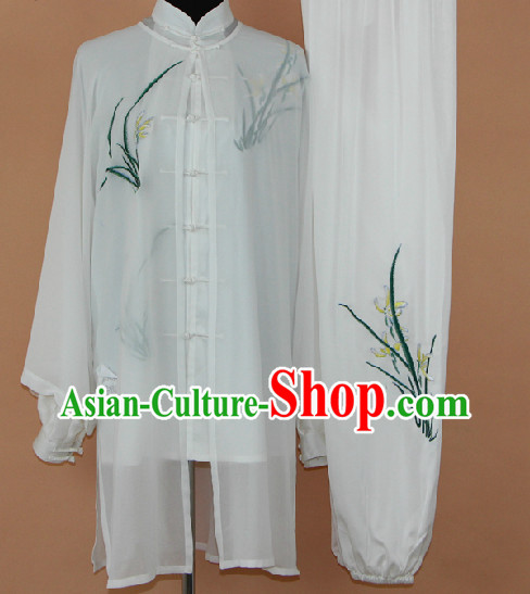 Traditional Chinese Silk Taiji Martial Arts Suit Complete Set